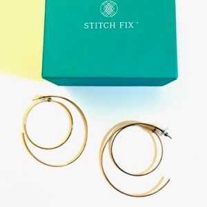 Gold Double Hoop Earrings